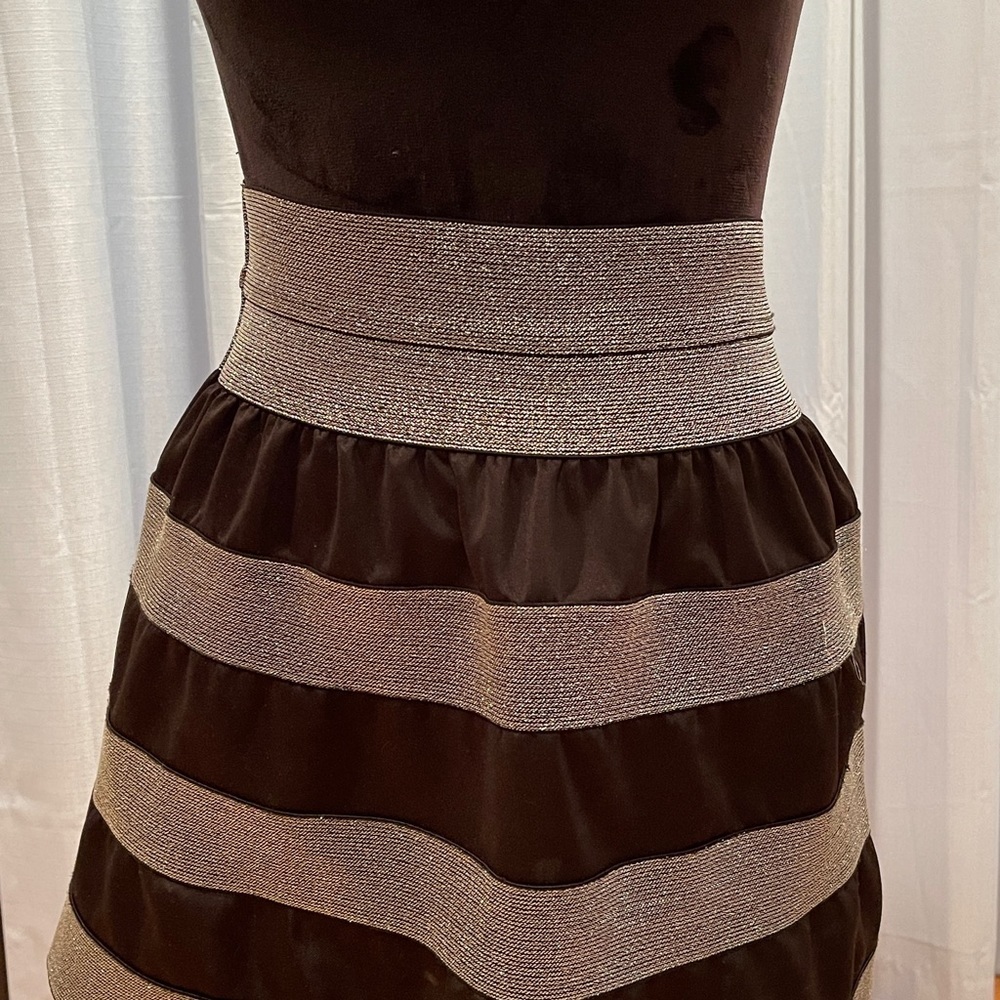 Black and silver skirt